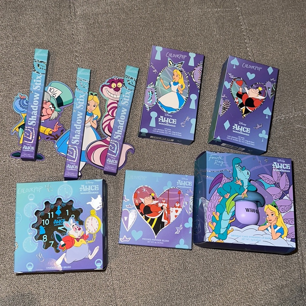Colourpop x Alice and wonderland PR